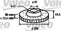 VALEO 197203 Brake Disc